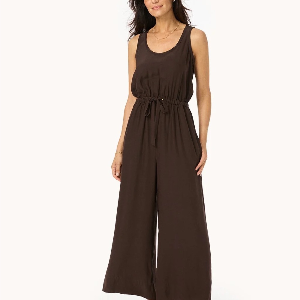 Chic Sleeveless Brown Jumpsuit